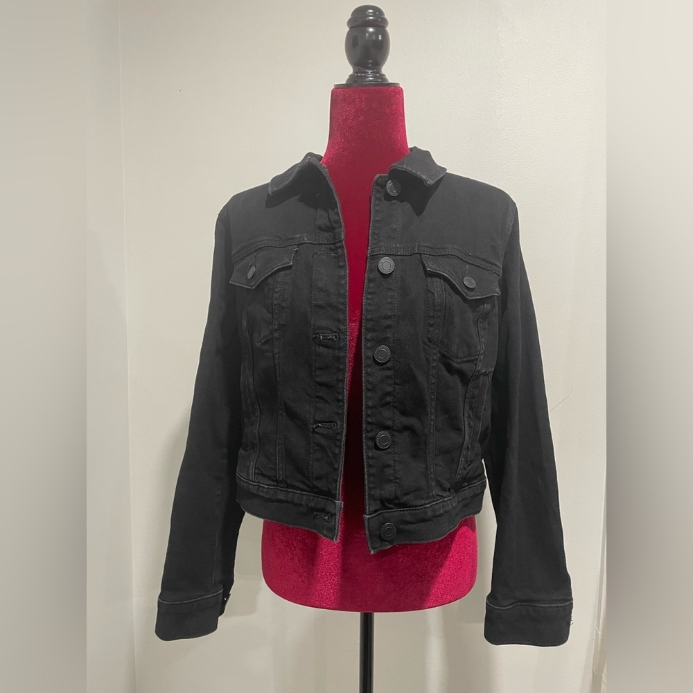 SO Women/Junior Denim Black Jean Jacket